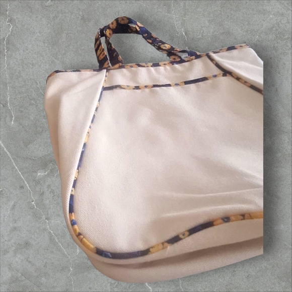 Shoshanna Cream Tote with Floral Accents - Picture 4 of 6